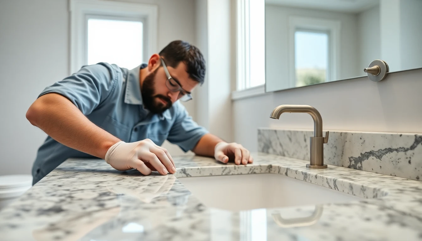 Bathroom Countertop Installation